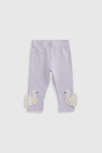 
                        
                          Load image into Gallery viewer, Mothercare Lilac Swan Leggings
                        
                      