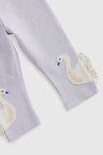 
                        
                          Load image into Gallery viewer, Mothercare Lilac Swan Leggings
                        
                      