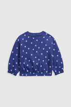 
                        
                          Load image into Gallery viewer, Mothercare Navy Heart Sweat Top
                        
                      