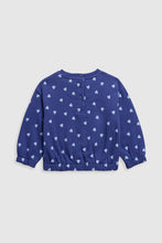 
                        
                          Load image into Gallery viewer, Mothercare Navy Heart Sweat Top
                        
                      