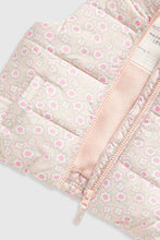 
                        
                          Load image into Gallery viewer, Mothercare Pink Floral Padded Gilet
                        
                      