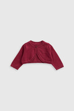 
                        
                          Load image into Gallery viewer, Mothercare Berry Bolero Cardigan
                        
                      