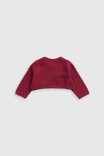 
                        
                          Load image into Gallery viewer, Mothercare Berry Bolero Cardigan
                        
                      