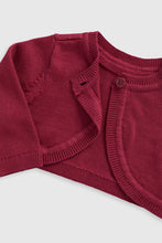 
                        
                          Load image into Gallery viewer, Mothercare Berry Bolero Cardigan
                        
                      