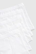 
                        
                          Load image into Gallery viewer, Mothercare White Trunk Briefs - 5 Pack
                        
                      