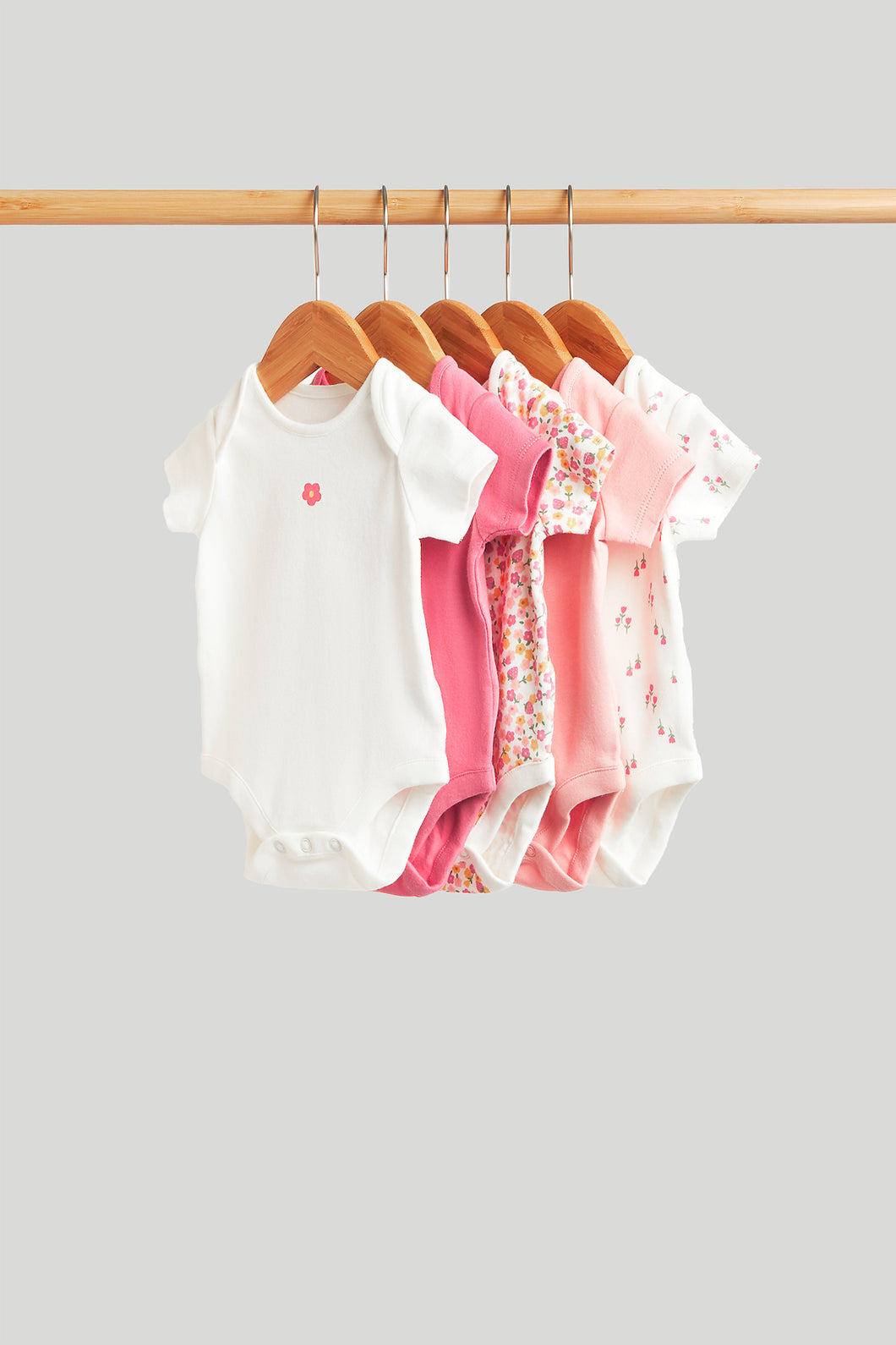 Mothercare My First Short-Sleeved Bodysuits - 5 Pack