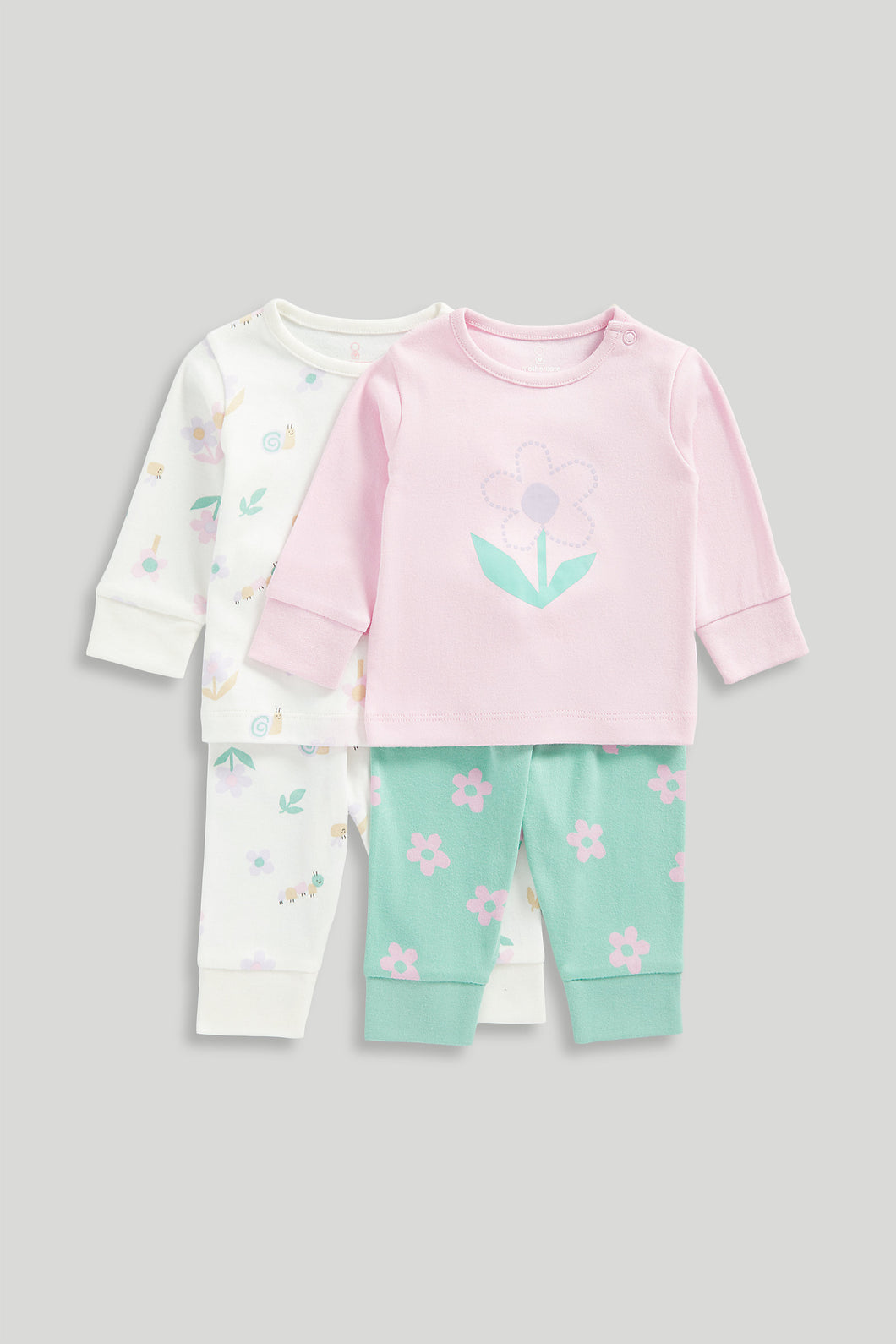 Mothercare Garden Baby Pyjamas - 2 Pack