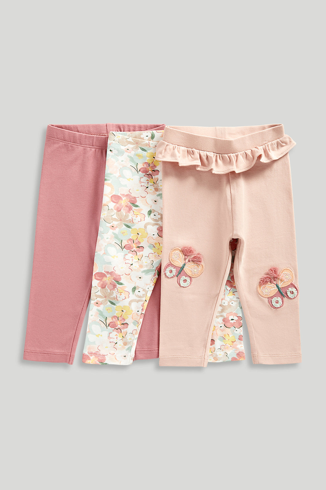 Mothercare Butterfly Leggings - 3 Pack