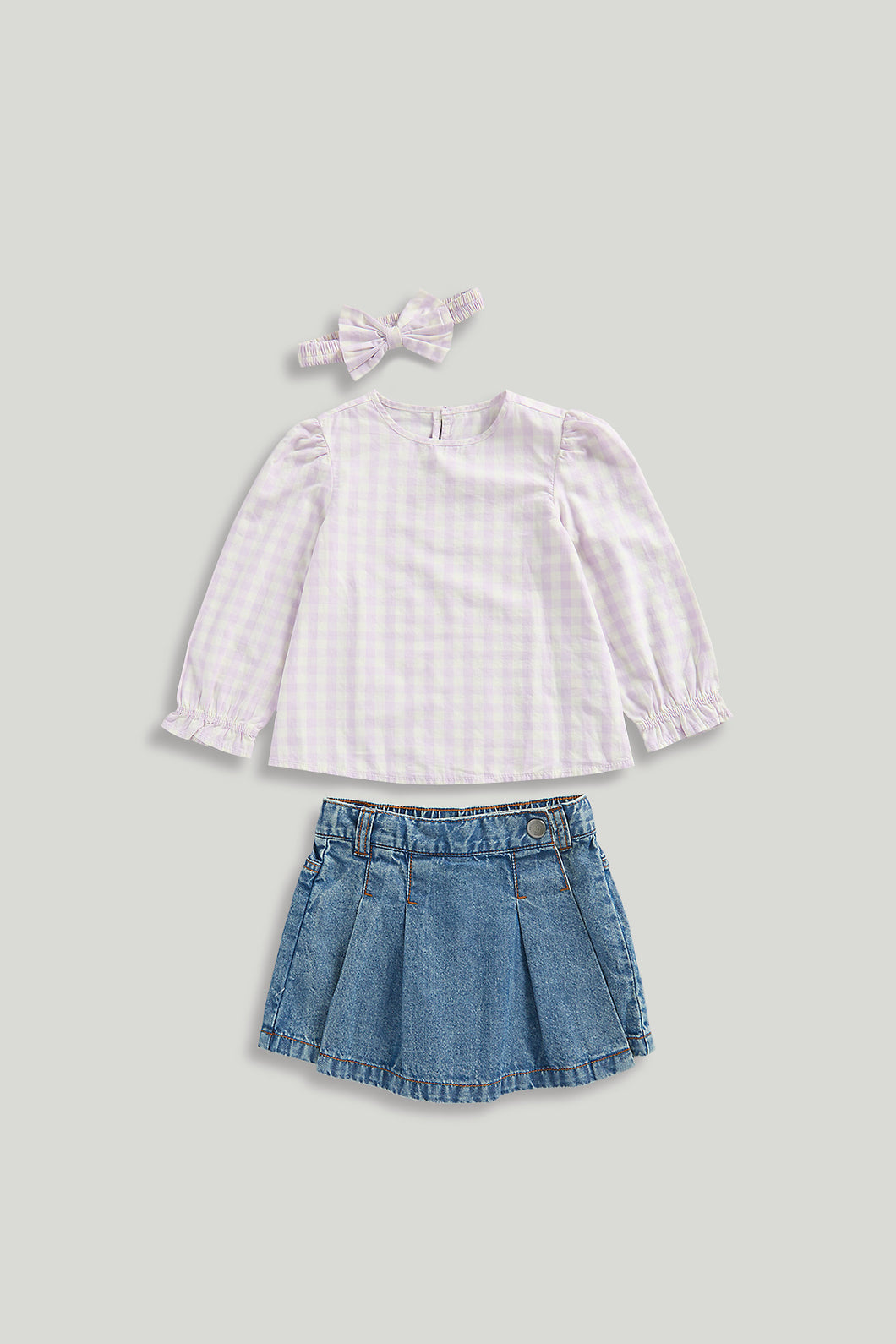 Mothercare Skort, Blouse and Headband Set