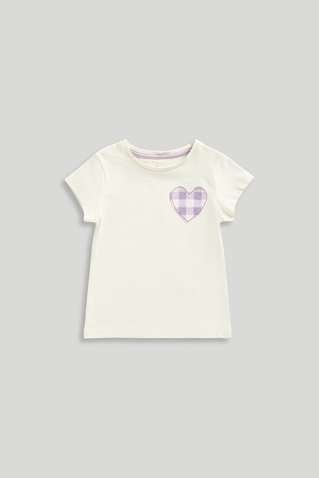 Mothercare Gingham Heart T-Shirt