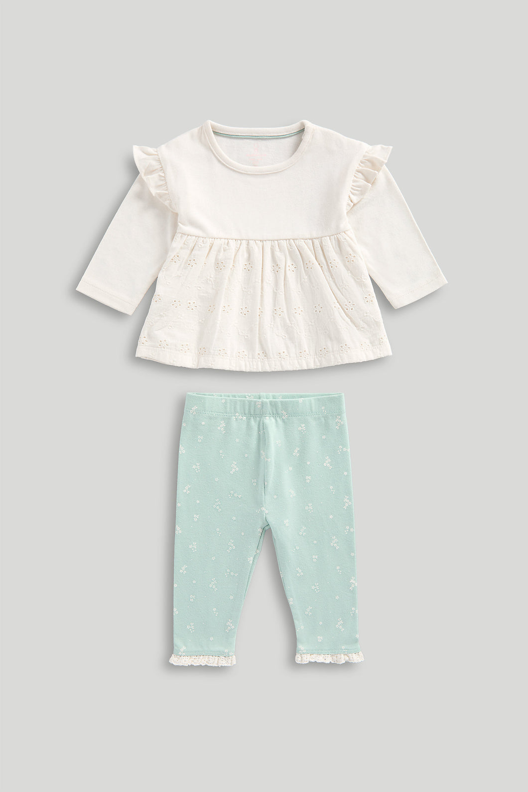 Mothercare Broderie Top and Leggings Set