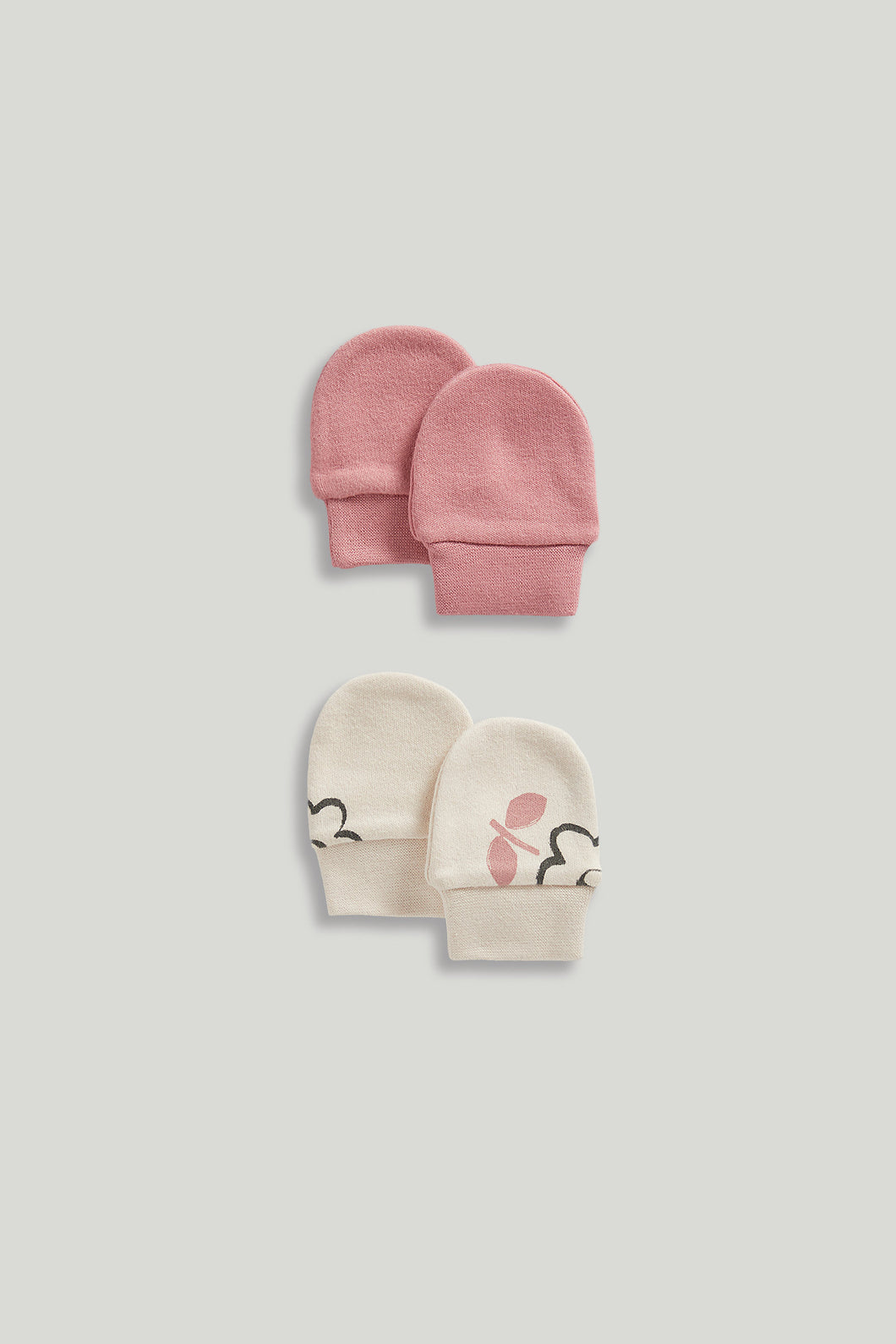 Mothercare Baby Mittens - 2 Pack