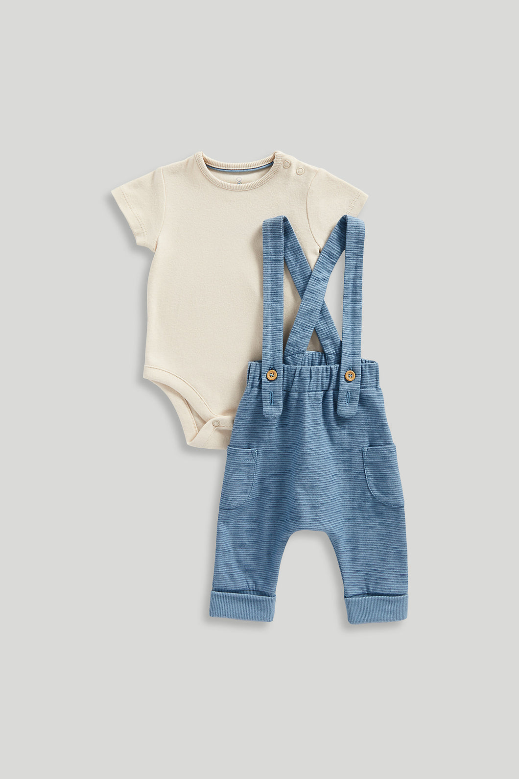 Mothercare My First Dungarees and Bodysuit Set