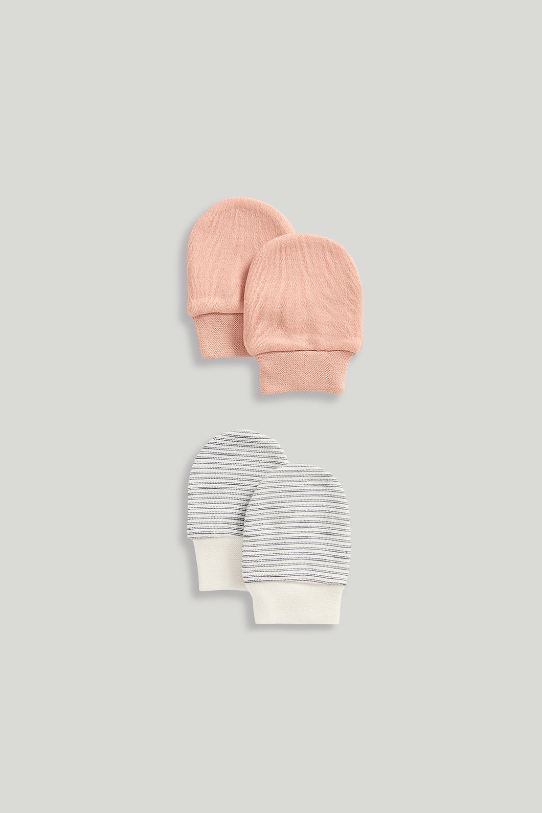 Mothercare Natural Baby Mittens - 2 Pack