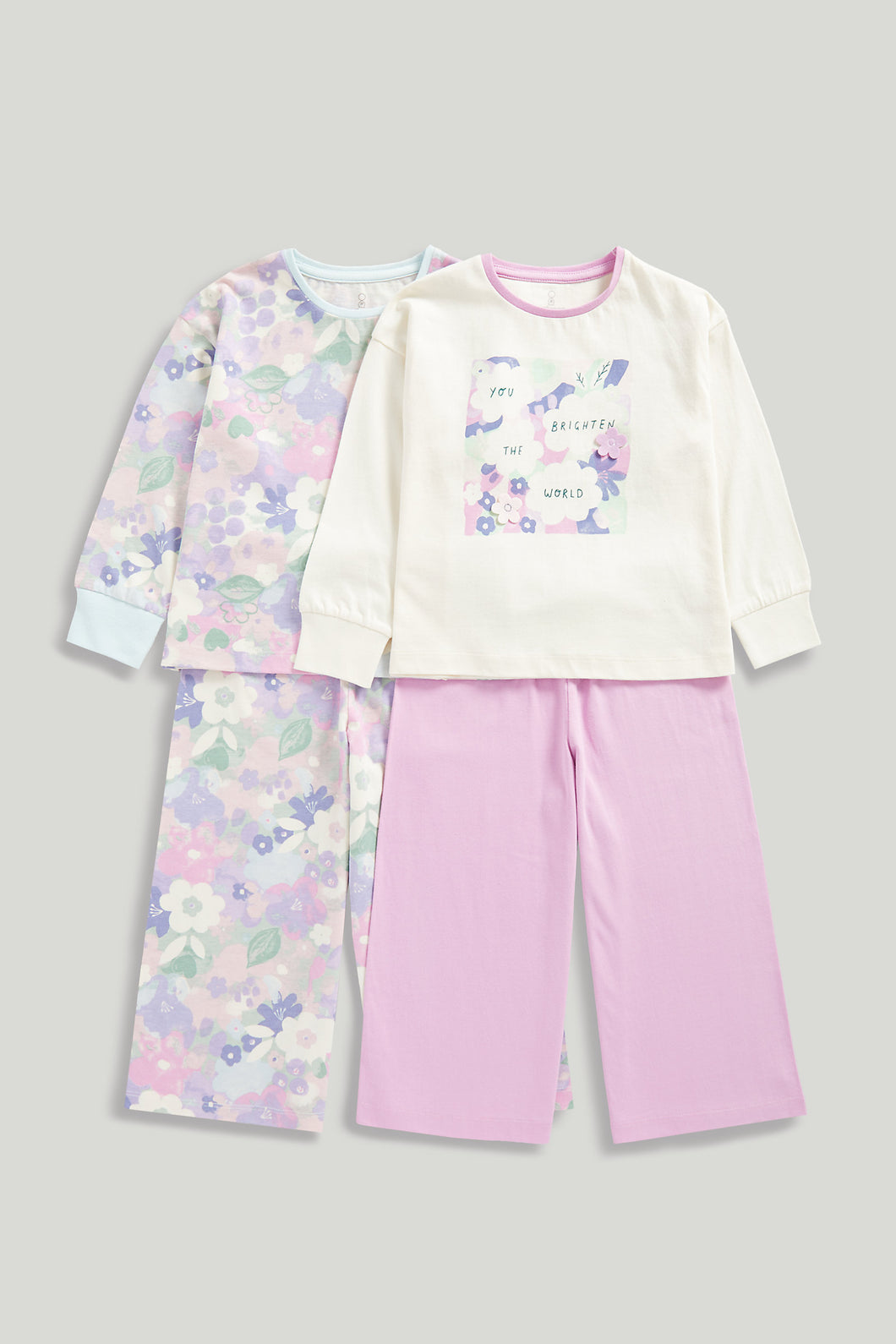 Mothercare Flower Pyjamas - 2 Pack