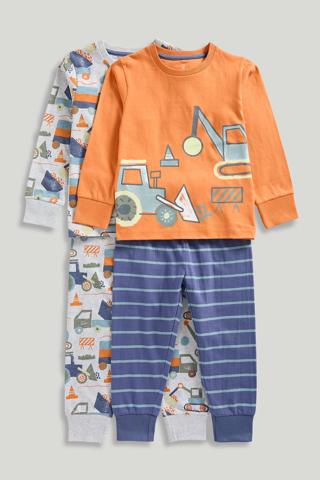 Mothercare Digger Pyjamas - 2 Pack