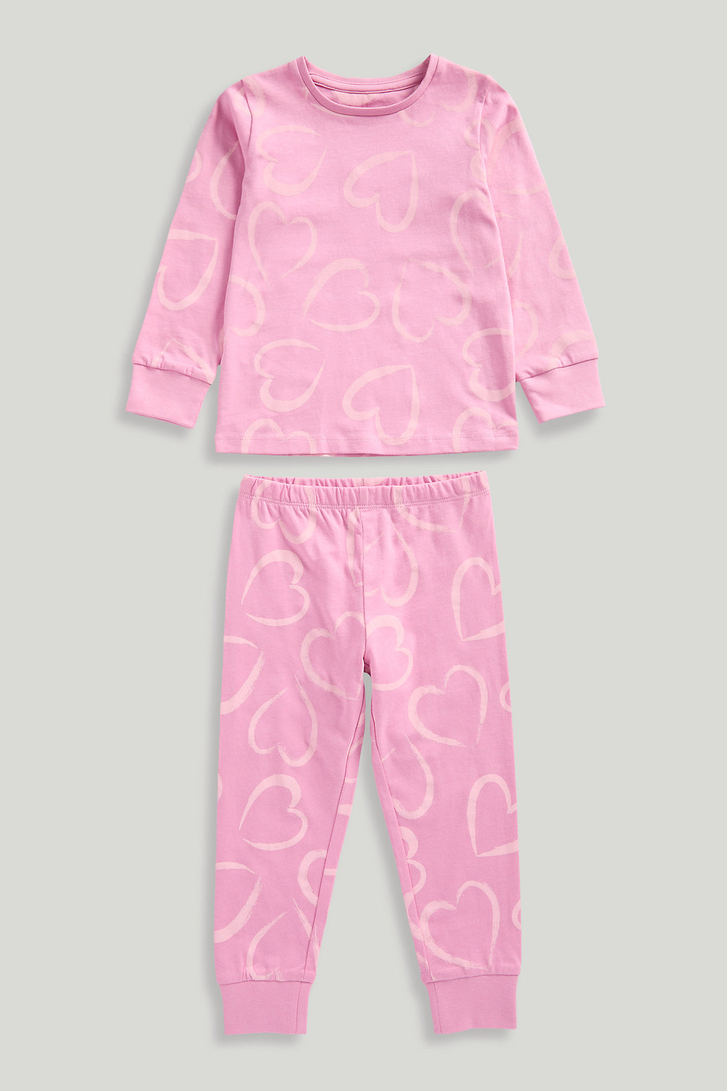 Mothercare Pink Heart Pyjamas