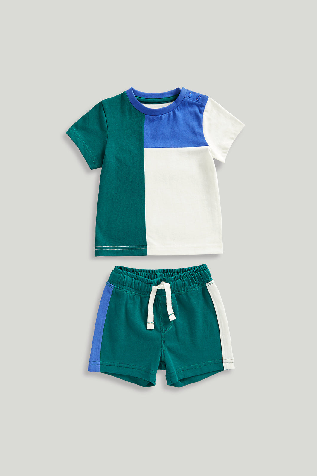 Mothercare Panel T-Shirt and Shorts Set