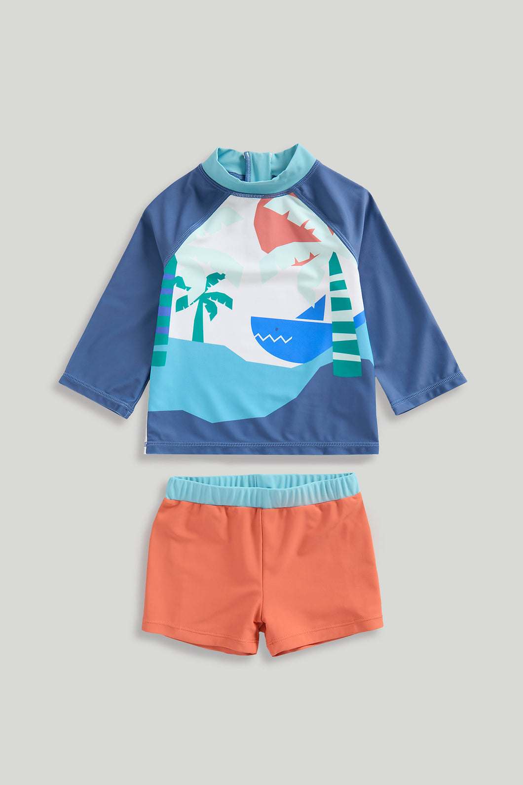 Mothercare Sunsafe UPF50+ Rash Vest and Swim Shorts Set