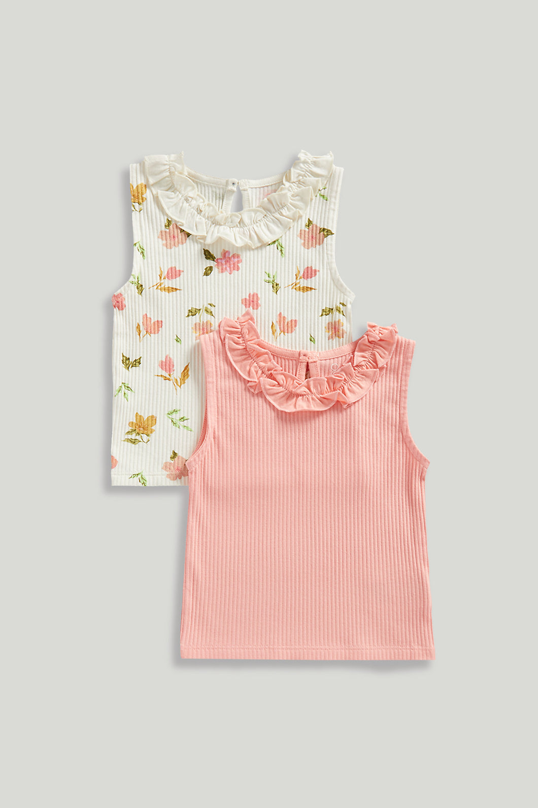 Mothercare 2 Pack Ribbed Tops