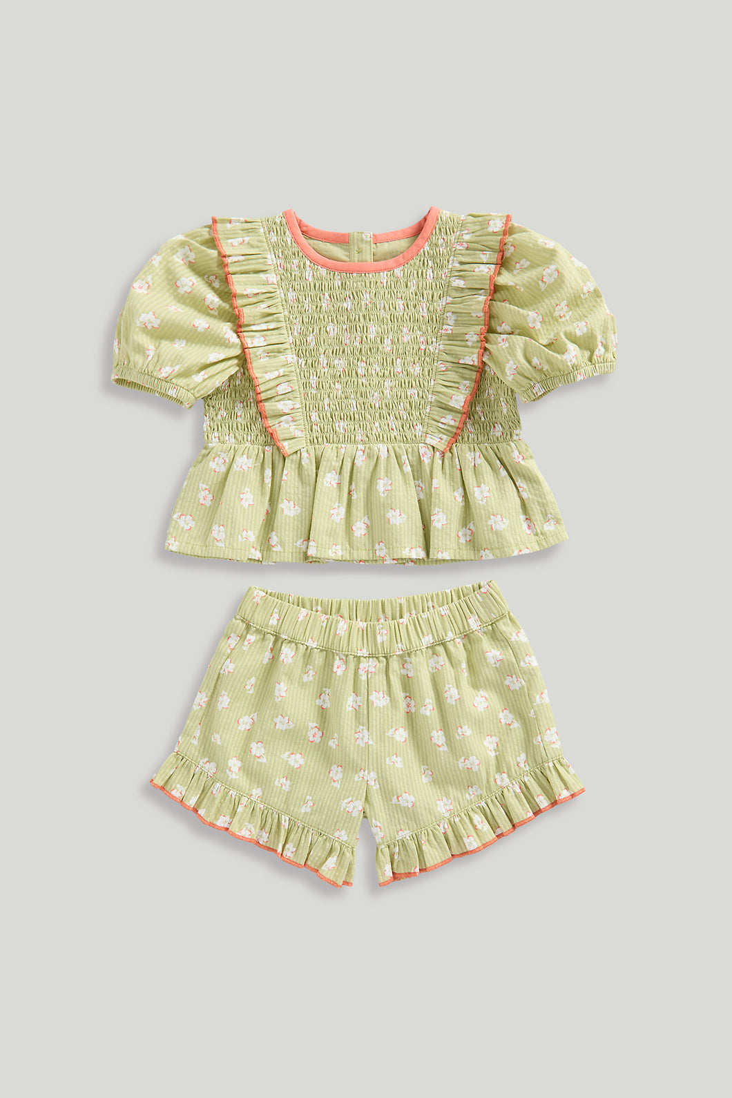 Mothercare Floral Blouse and Shorts Set