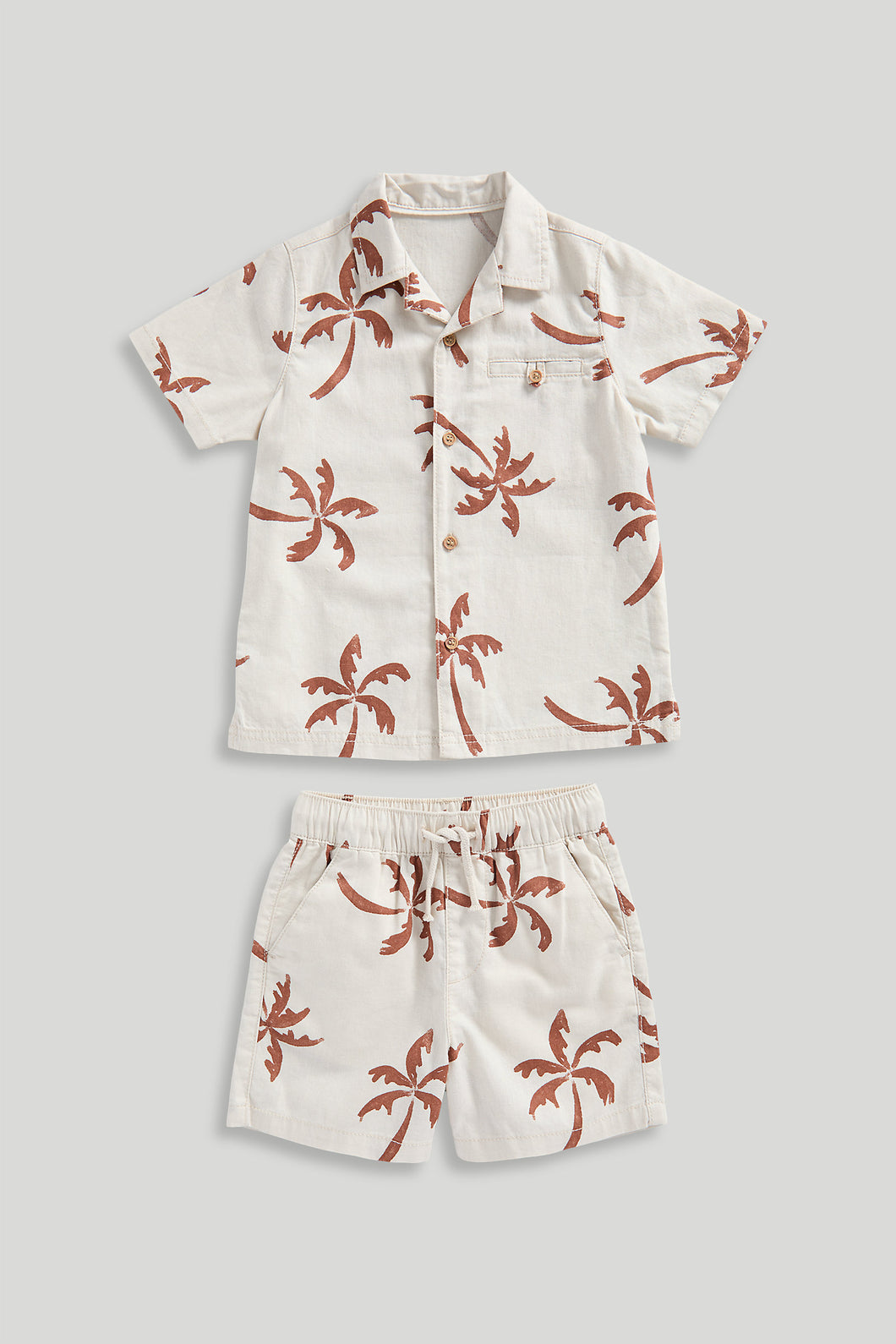 Mothercare Palm Shirt and Shorts Set