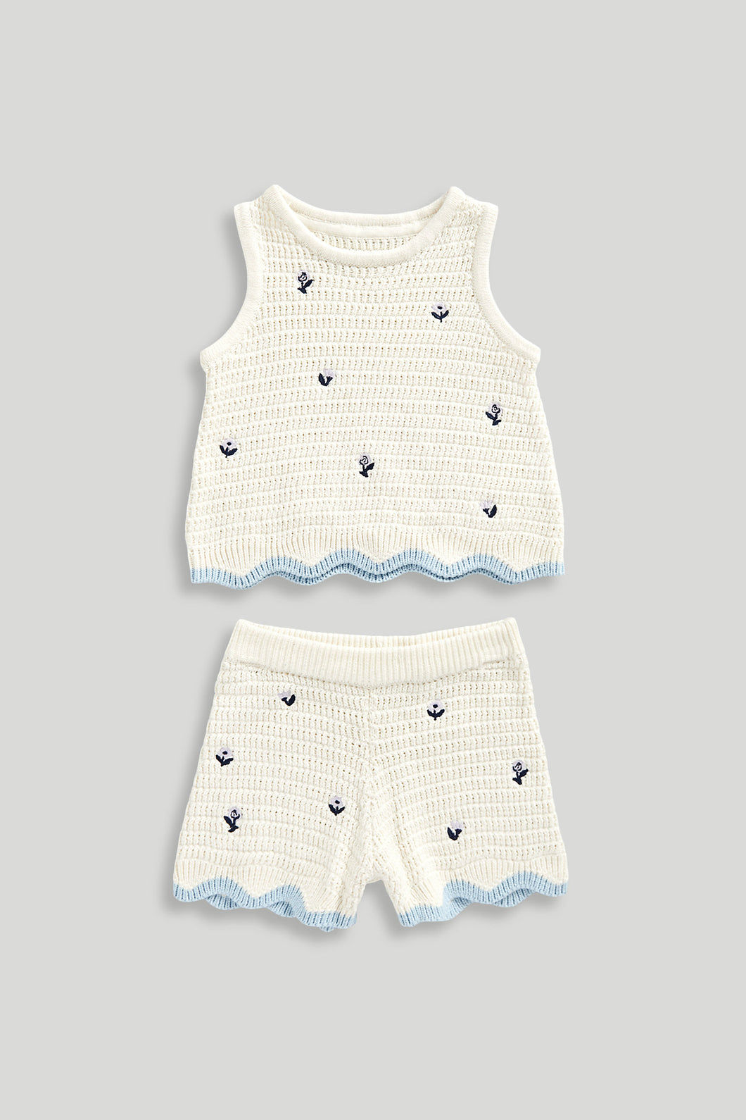 Mothercare Crochet Top and Shorts Set