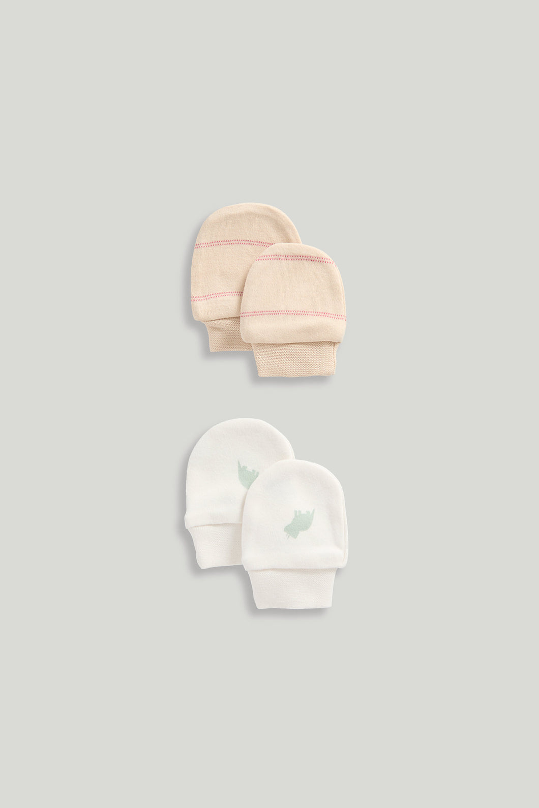 Mothercare 2 Pack Baby Mittens