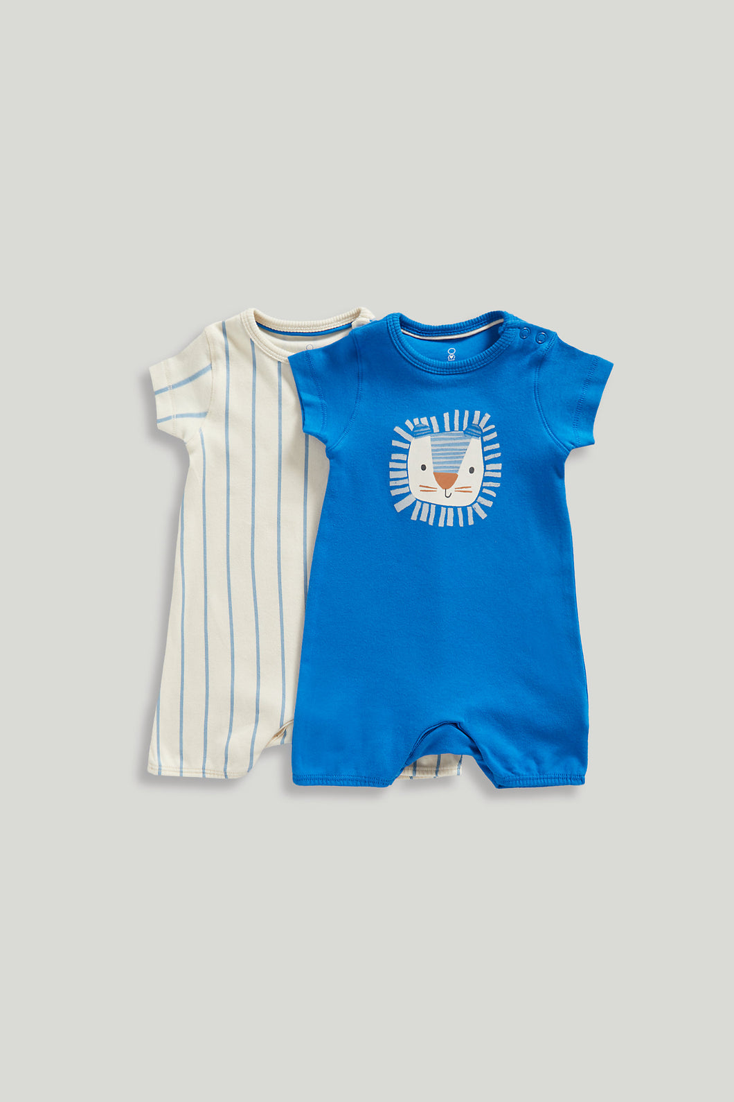 Mothercare 2 Pack Safari Stripe Rompers