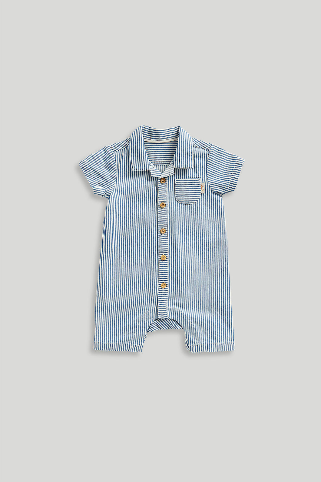 Mothercare Striped Shirt Romper