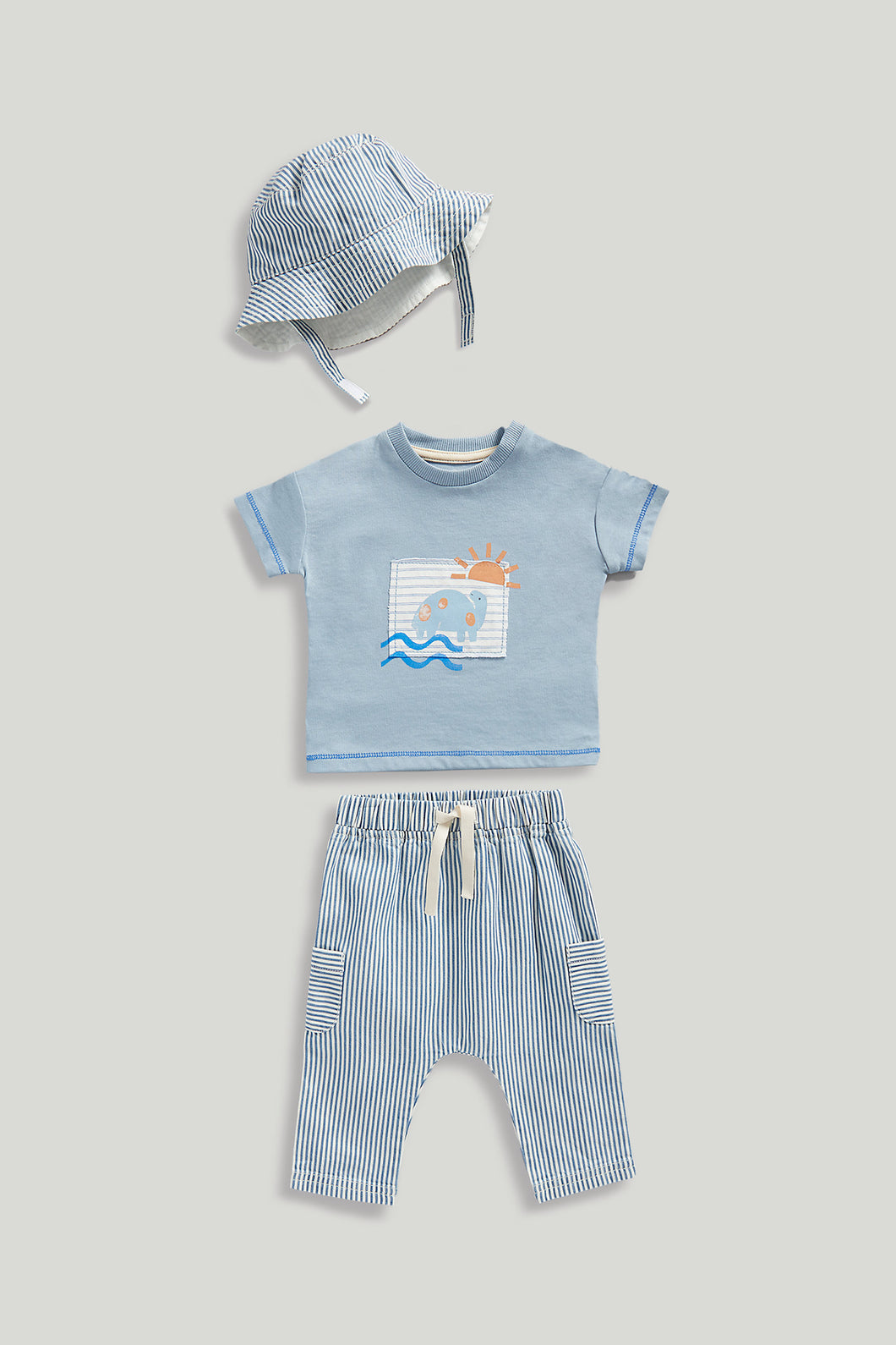 Mothercare T-Shirt, Joggers and Hat Set