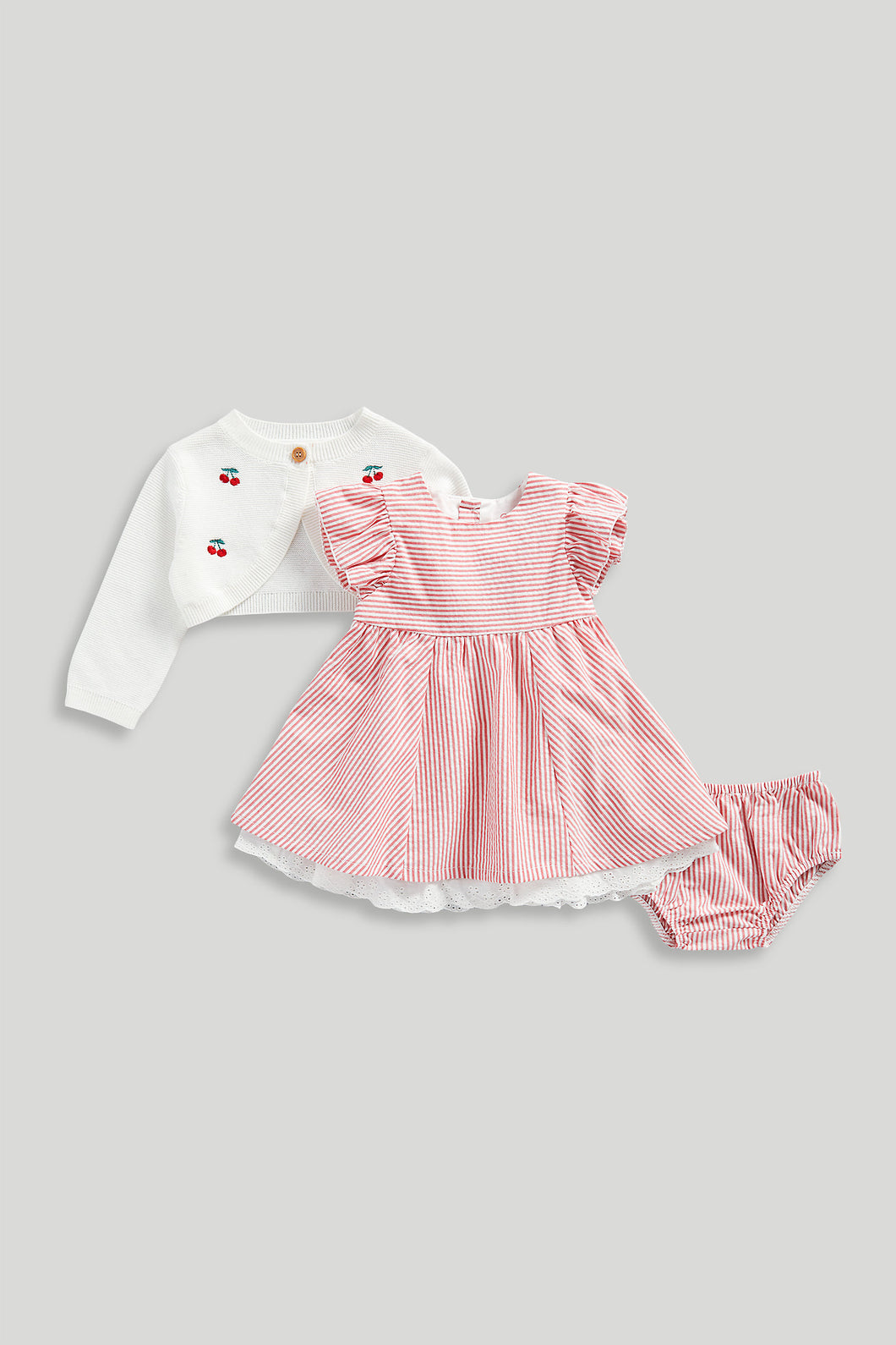 Mothercare Dress, Knickers and Cardigan Set