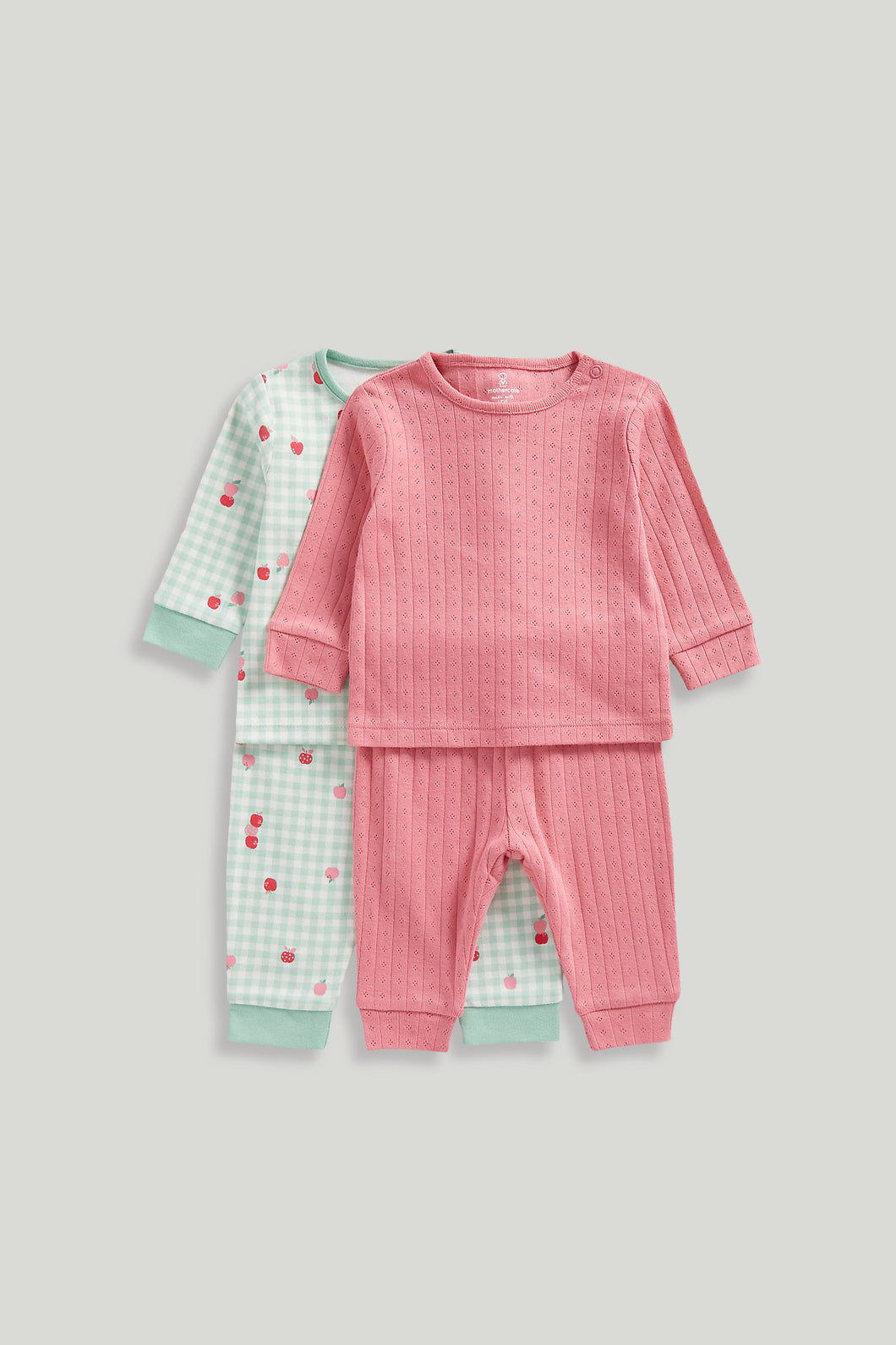 Mothercare 2 Pack Apple Baby Pyjamas