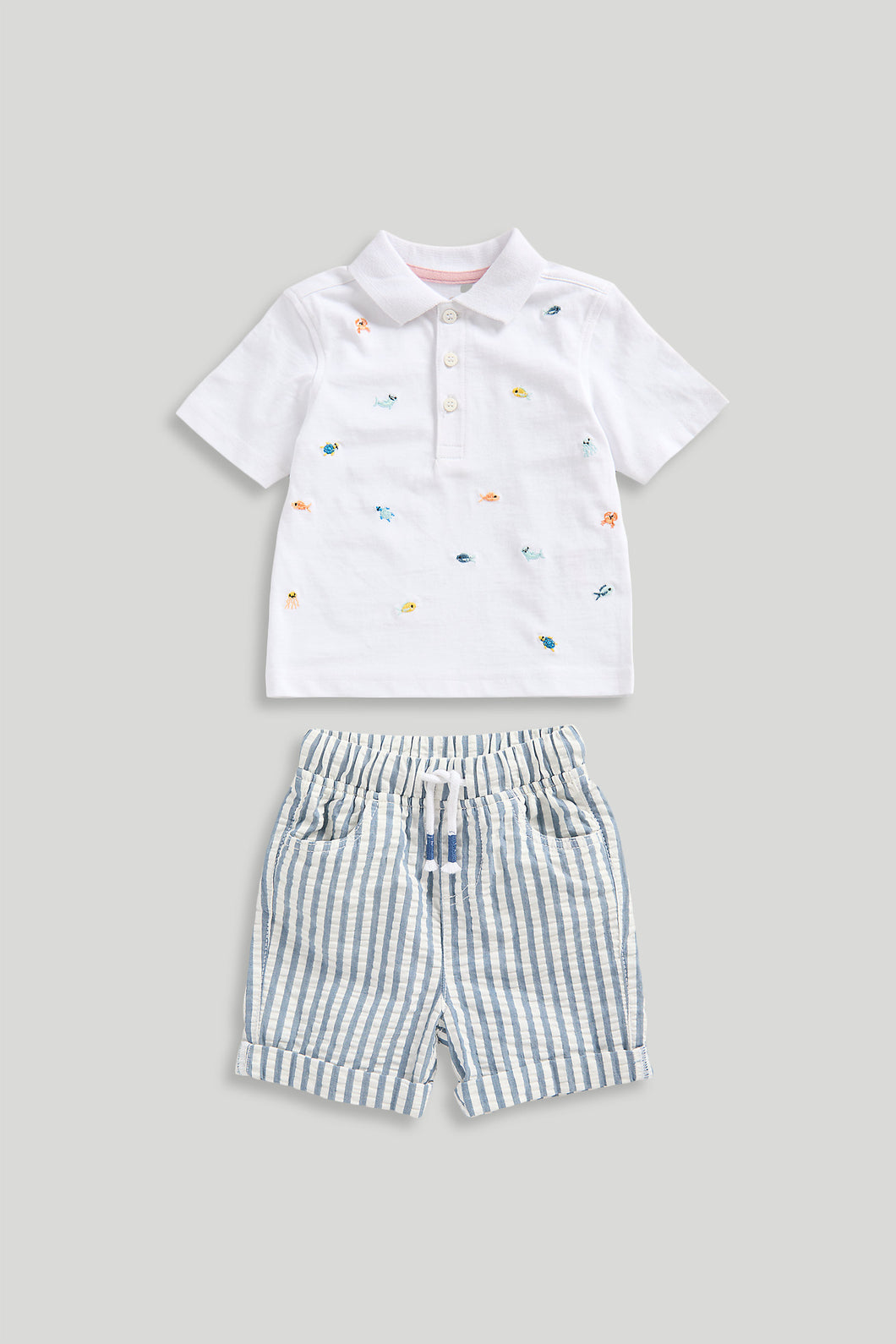 Mothercare Polo Shirt and Shorts Set