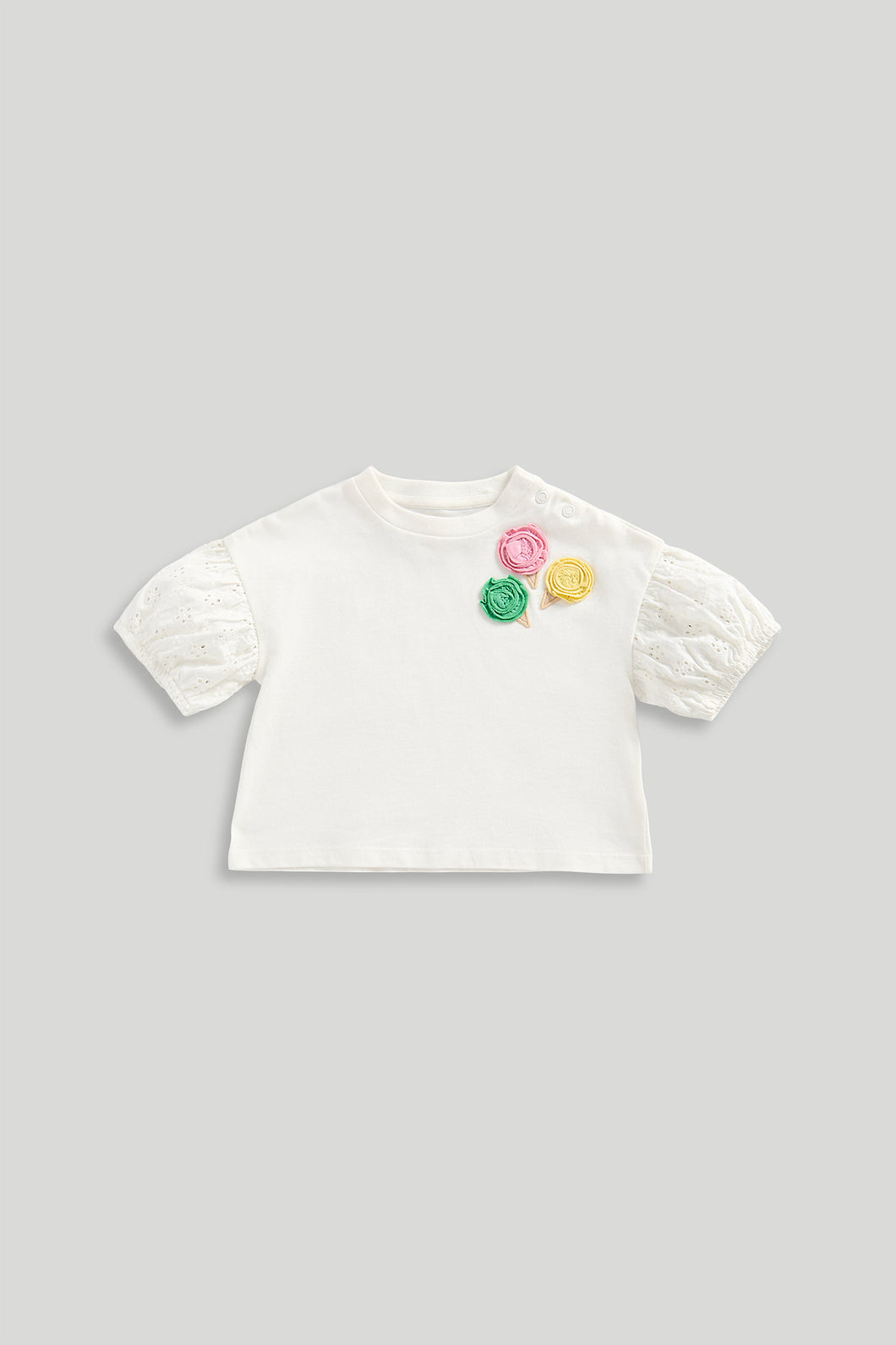 Mothercare Ice Cream Broderie T-Shirt