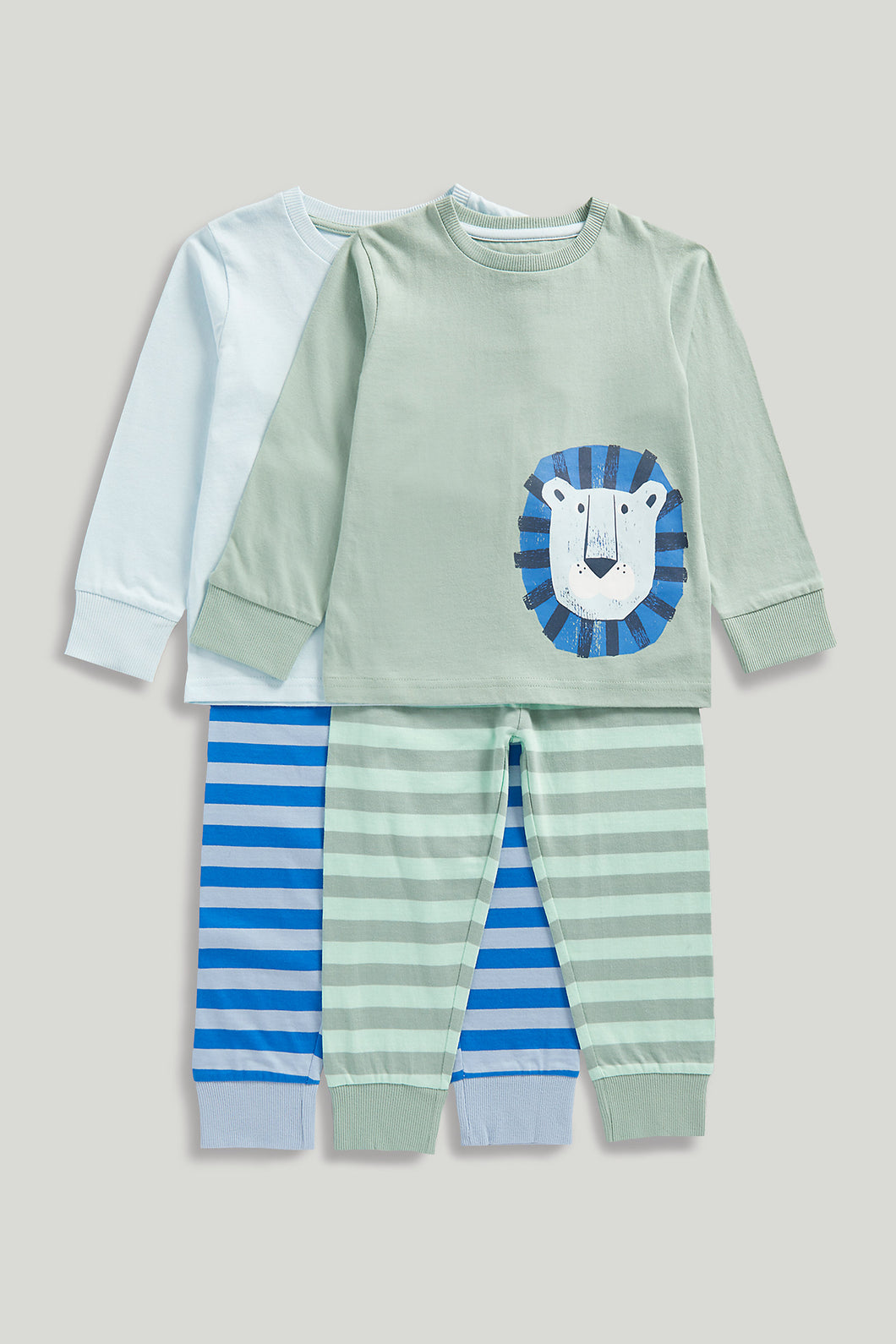 Mothercare 2 Pack Lion and Tiger Pyjamas