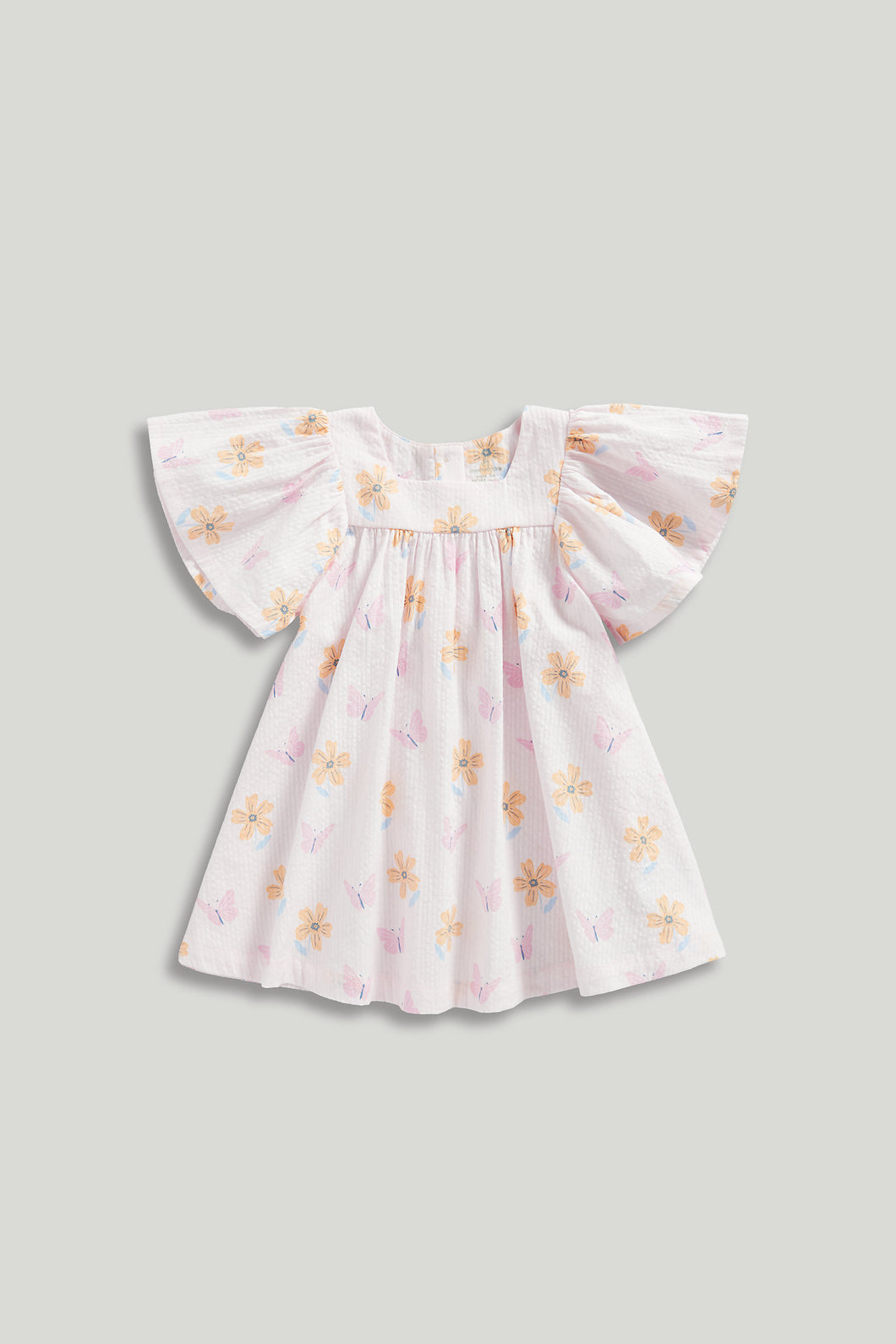 Mothercare Pink Seersucker Dress