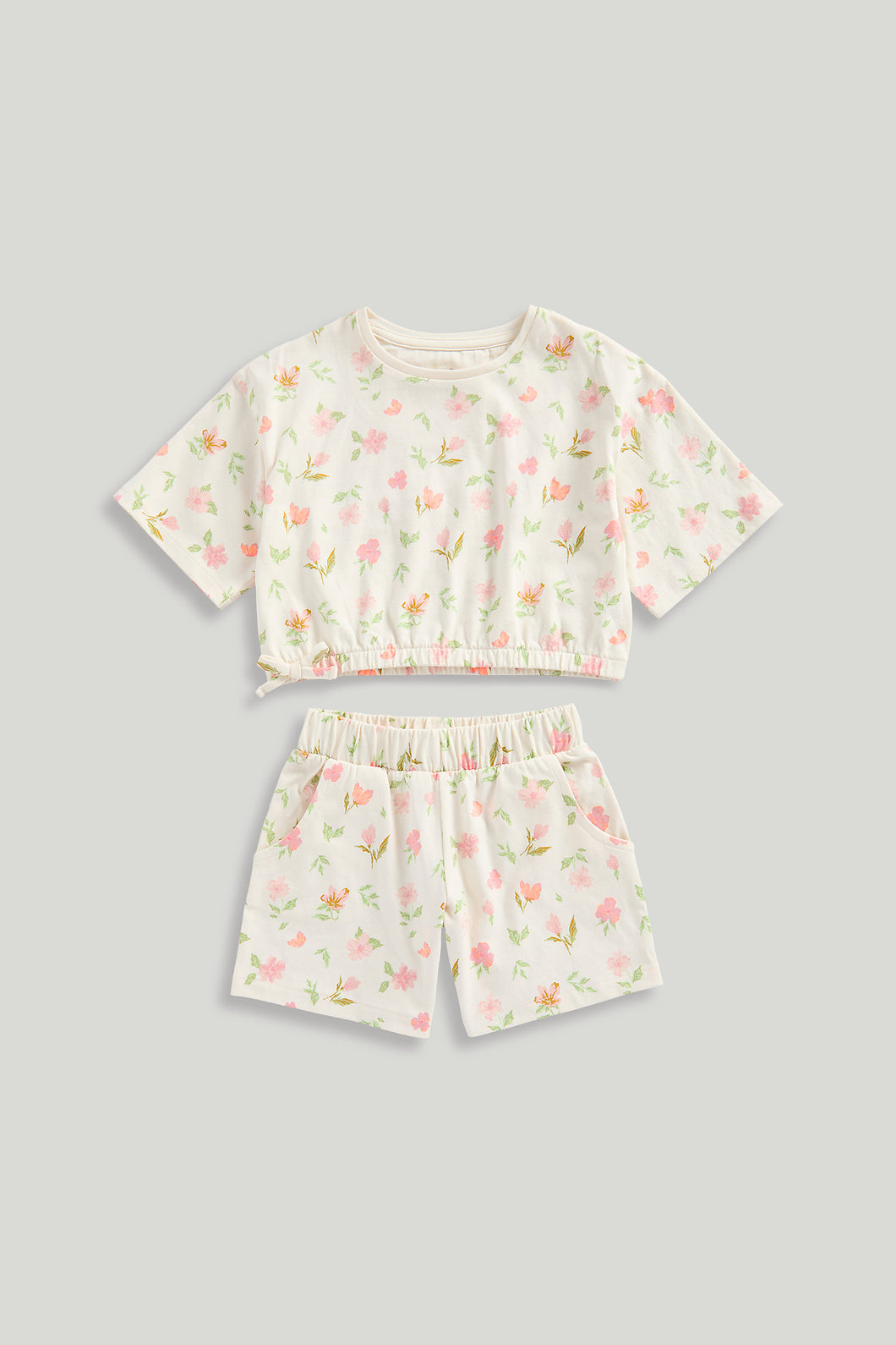 Mothercare Floral Top and Shorts Set