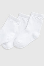 
                        
                          Load image into Gallery viewer, Mothercare White Heart Socks - 5 Pack
                        
                      