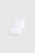 
                        
                          Load image into Gallery viewer, Mothercare White Pelerine Socks - 5 Pack
                        
                      