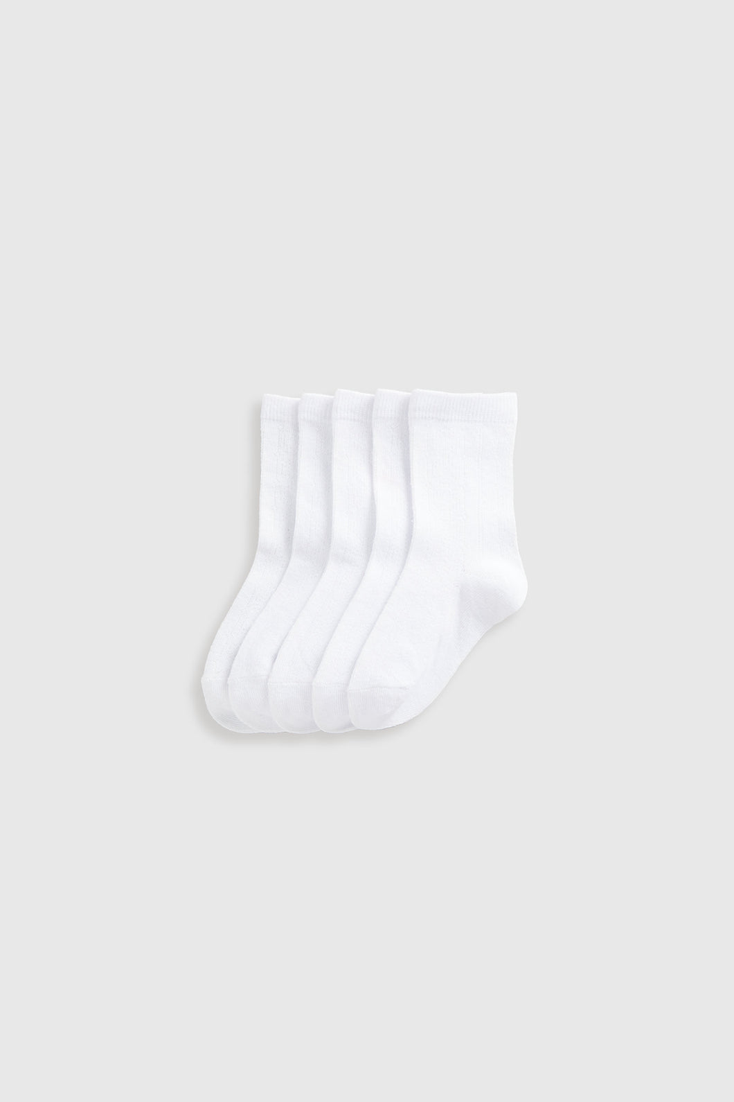 Mothercare White Pelerine Socks - 5 Pack