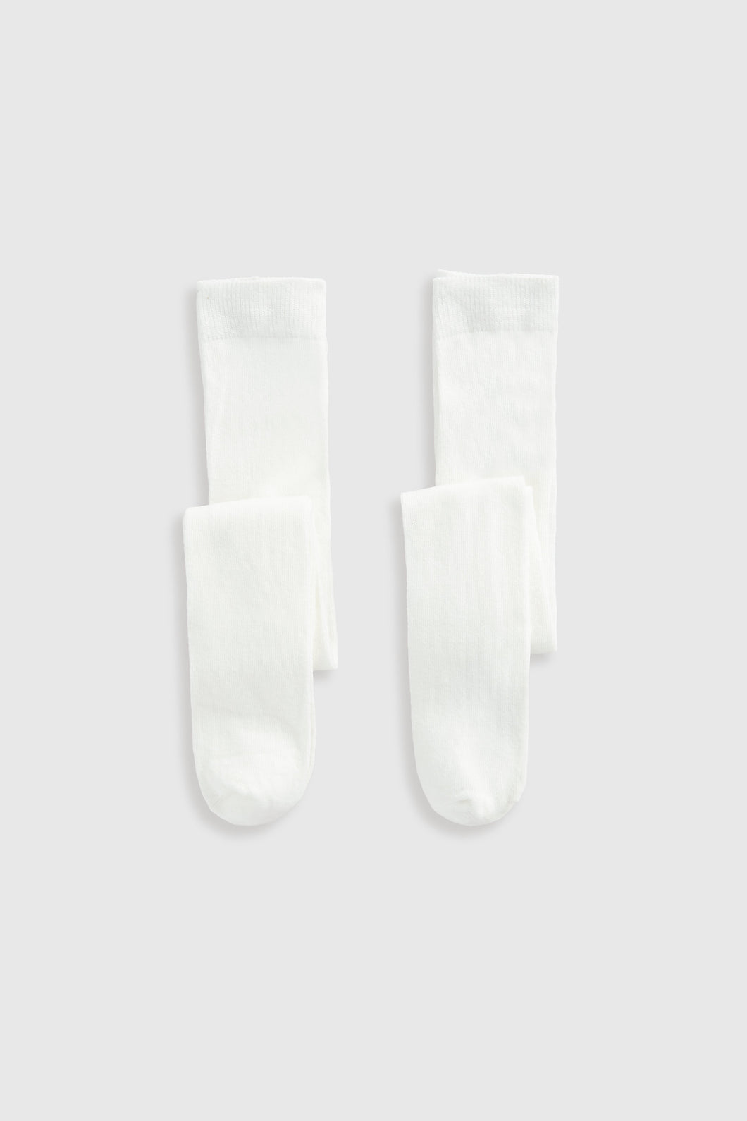 Mothercare Cream Tights - 2 Pack