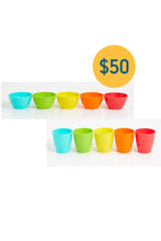 
                        
                          Load image into Gallery viewer, Mothercare Essential Bowls &amp; Cup 5 Pack Bundle
                        
                      