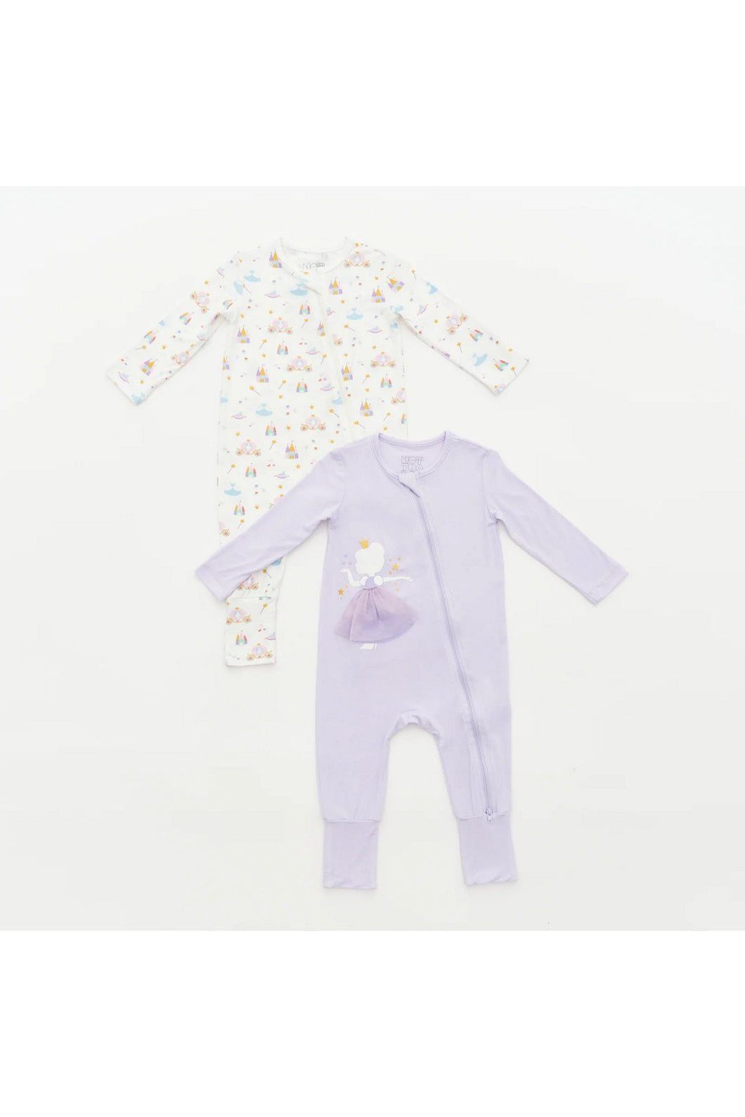 Not Too Big Princess Sleepsuits - 2 Pack