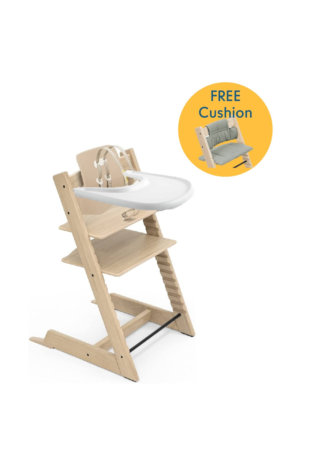 Stokke Tripp Trapp - Oak Bundle Offer $4,570 (Free Classic Cushion)