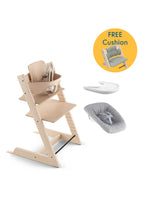 
                        
                          Load image into Gallery viewer, Stokke Tripp Trapp Chair - Beech with Newborn Set Bundle Offer $4960 (FREE Classic Cushion)
                        
                      