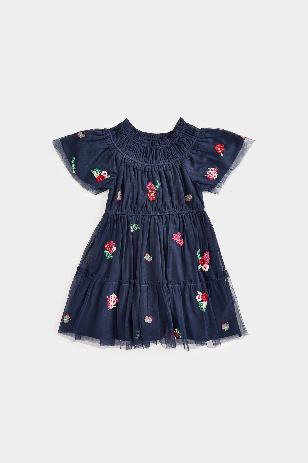 Mothercare Navy Tulle Tiered Dress