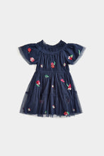 
                        
                          Load image into Gallery viewer, Mothercare Navy Tulle Tiered Dress
                        
                      