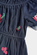 
                        
                          Load image into Gallery viewer, Mothercare Navy Tulle Tiered Dress
                        
                      