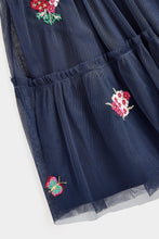 
                        
                          Load image into Gallery viewer, Mothercare Navy Tulle Tiered Dress
                        
                      